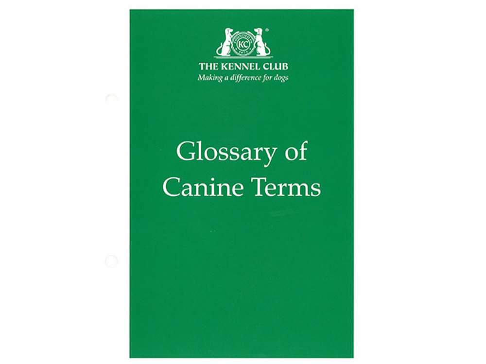 Glossary of Canine Terms cover