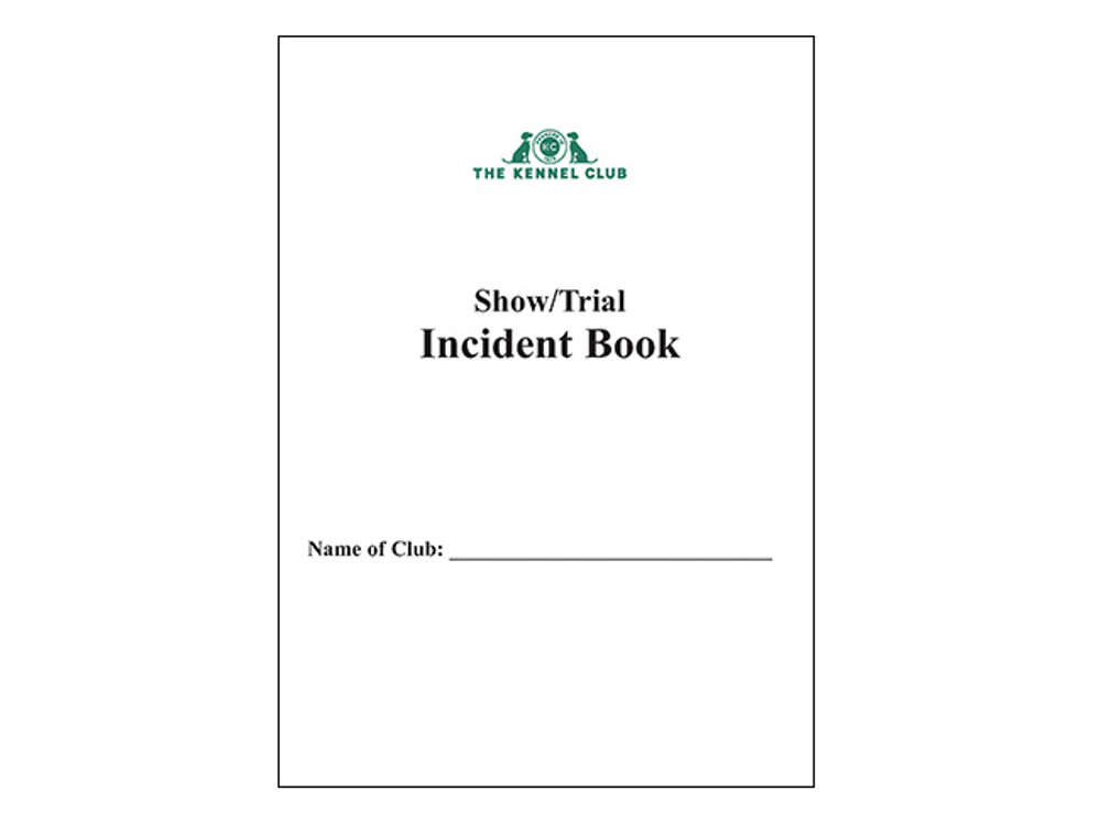 Incident book cover