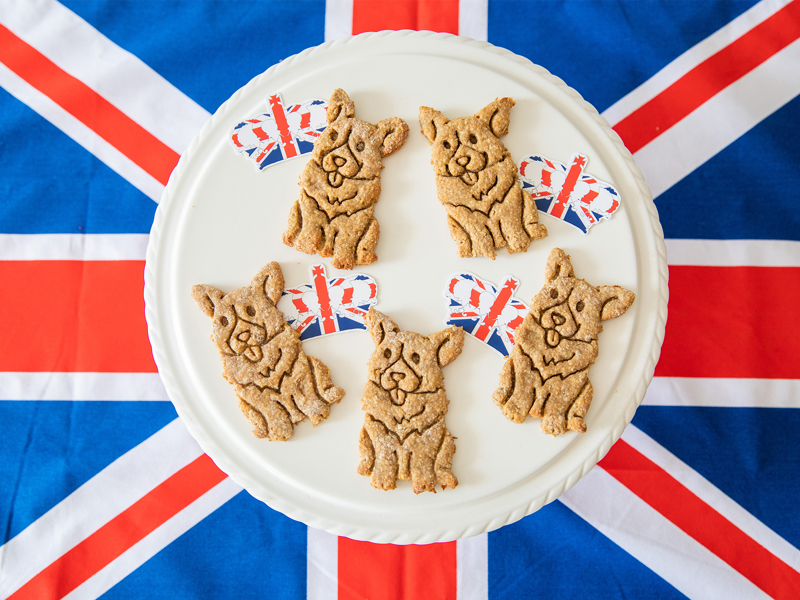 Corgi shaped treats