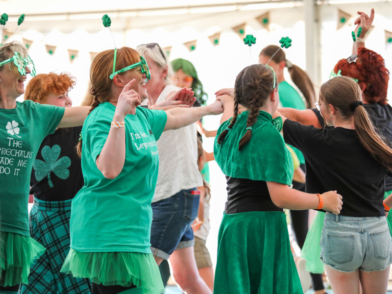 YKC members having fun inside marquee